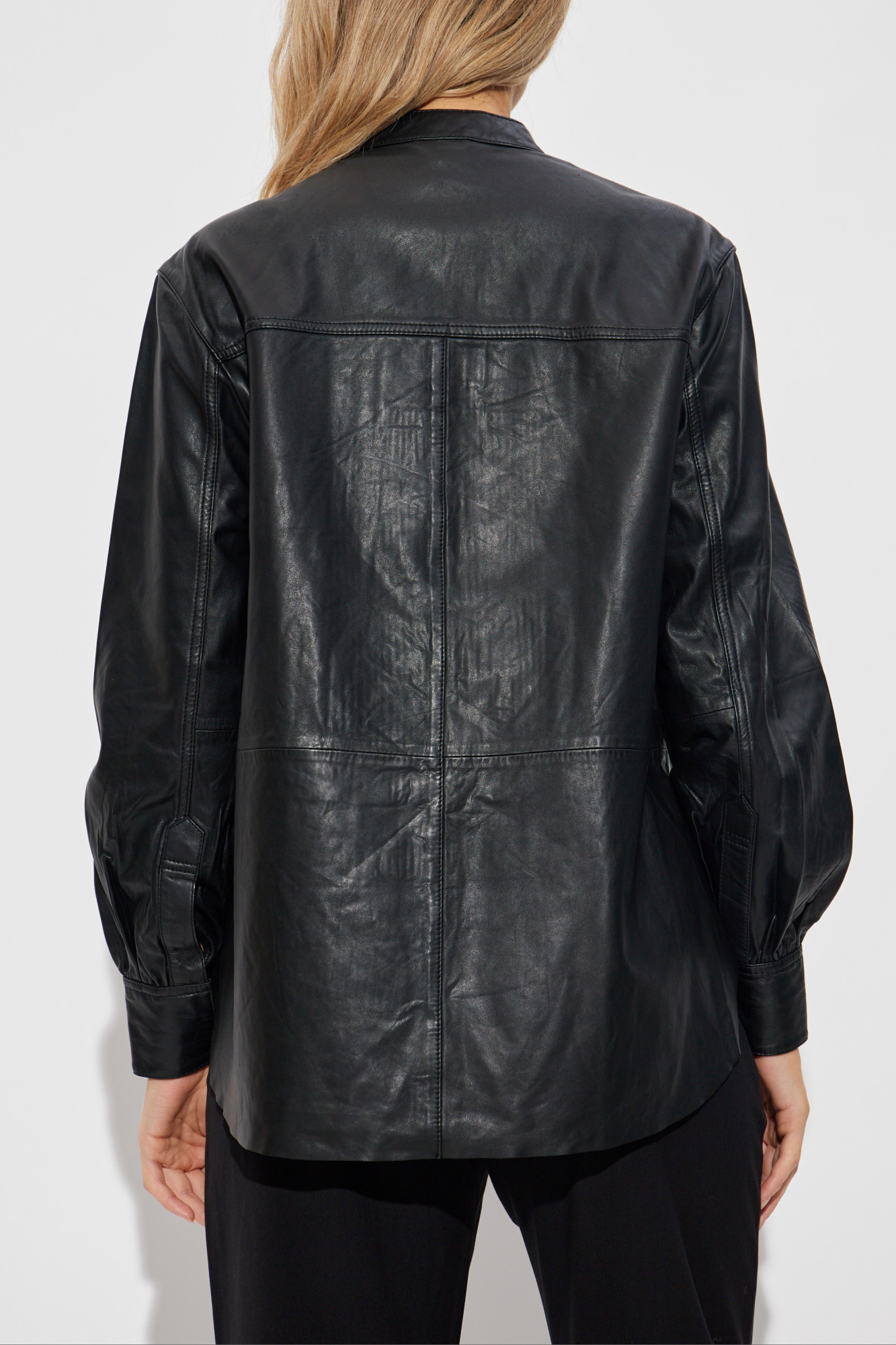 AllSaints Leather shirt 